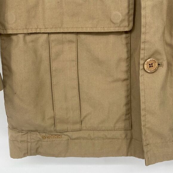 Fjallraven Travel Blazer G-1000 Cotton Utility Field Jacket Pockets  Tan Small - Picture 9 of 16